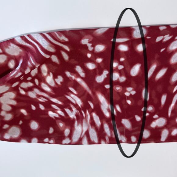 Maje Lipone Swirling Dot Blouse Size Small Chiffon Ruffle Smocked Career Artsy - Picture 16 of 16